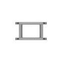 Open rack stand 19 inches 22U 600x1000 grey