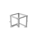 Open rack stand 19 inches 12U 600x600-1100 adjustable grey
