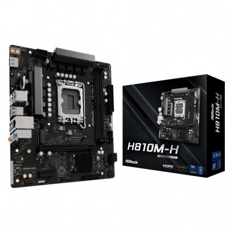 Mainboard|ASROCK|H810M-H|Intel H810|LGA 1851 (Socket V1)|micro ATX|RAM DDR5-SDRAM|2xSlots|1xNumber o
