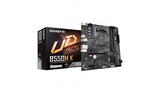 Mainboard|GIGABYTE|AMD B550|SAM4|Micro-ATX|Memory DDR4|Memory slots 4|1xPCI-Express 3.0 1x|1xPCI-Exp