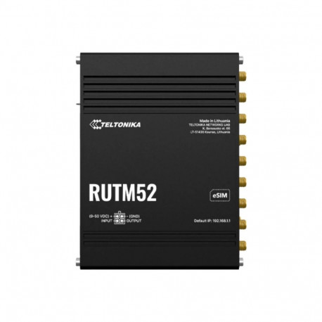 TELTONIKA NETWORKS RUTM52 DUAL SIM and eSIM 5G router