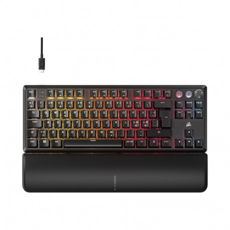 CORSAIR K70 PRO TKL tenkeyless magnetiline-mehaaniline mänguklaviatuur taustvalgustusega RGB LED COR