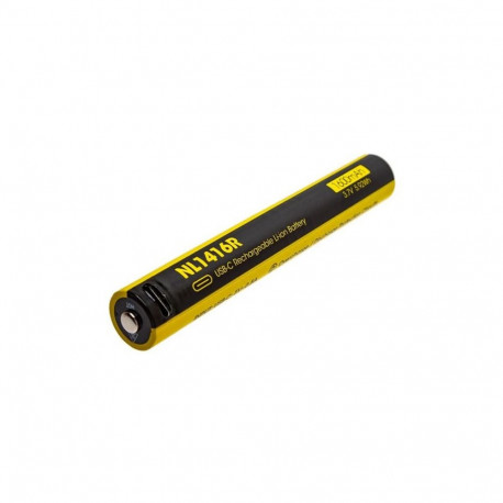 Nitecore NL1416R rechargeable Li-ion battery – 1600 mAh, 14100 form factor, USB-C charging, nickel-p