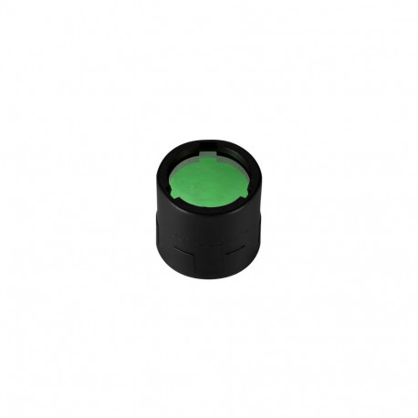 Nitecore NFG20 green filter – fits 19.7 mm flashlight heads, soft TPU plastic, mineral-coated glass 