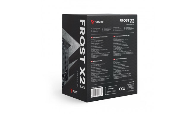 Computer Cooler - Savio Savgcofrostblackx2 12 Cm Heatsink/radiator Bla