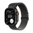 Apple Watch Ultra 3 GPS + Cellular 49mm Black Titanium Case with Black Titanium Milanese Loop - Larg