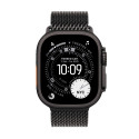 Apple Watch Ultra 3 GPS + Cellular 49mm Black Titanium Case with Black Titanium Milanese Loop - Larg