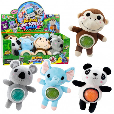 plush-mänguasi kõhule surumiseks veekuulidega 17cm mix