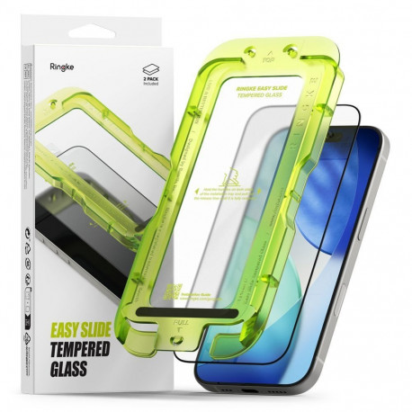 Ringke Ringke Easy Slide 2-pack tempered glass for iPhone 17 - black
