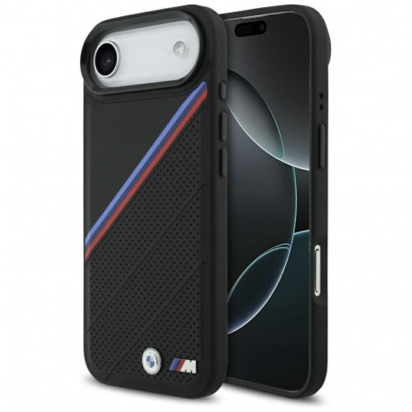 BMW BMW M Tricolor Metal Logo MagSafe Case for iPhone 17 Air - Black