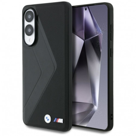 BMW BMW Leather Oversized Stripes MagSafe case for Samsung Galaxy S25 Edge - black