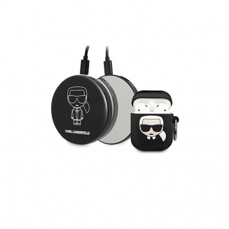Karl Lagerfeld Karl Lagerfeld Ikonik Case for AirPods + Powerbank - Black