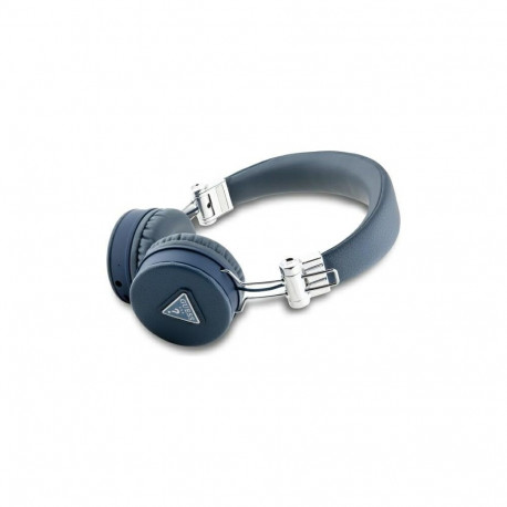 Guess Guess Bluetooth ENC GUBH70PGTSPSB on-ear headphones blue/blue Grained Classic Round Shape