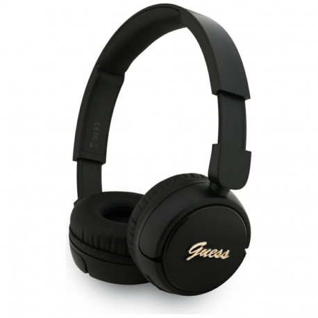 Guess Guess Metal Logo Script Over-Ear Headphones - Black