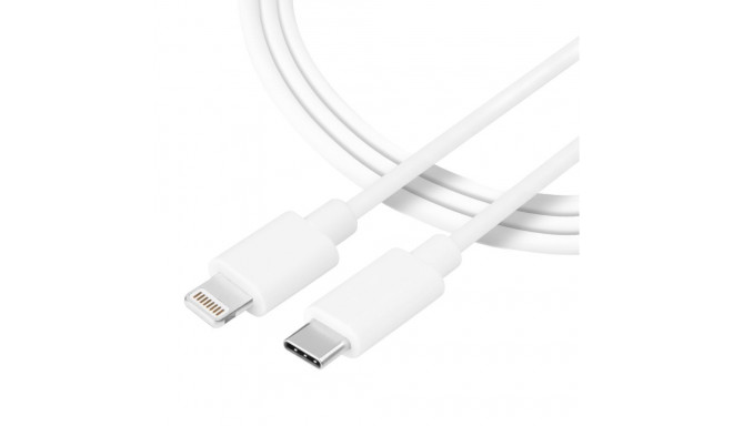 Tactical - Tactical Smooth Thread Cable USB-C/Lightning 0.3m White