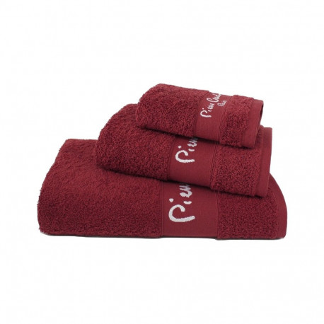 TOWEL SETX3 PIER CARD 1148 BURGUNDY 450G