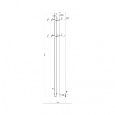 ELECTRIC TOWEL DRYER BK-109-4VTS STEEL