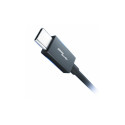 3MK Thunderbolt - Thunderbolt USB Cable 1 m Black (Accessories - 3mk Hyper ThunderBolt Cable 240W)
