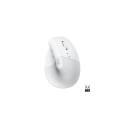 Logitech LIFT Wireless Mouse, RF Wireless + Bluetooth, 4000 DPI, Off-white