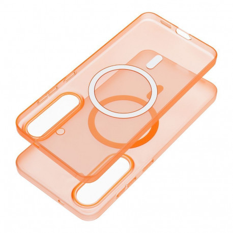 Case for Samsung A17 / A18 Go Orange compatible with MagSafe orange