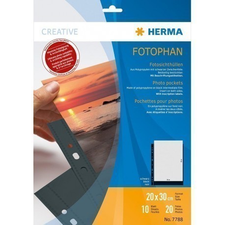 Herma fototasku 20x30cm 10l, must (7788)