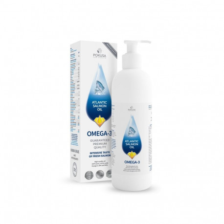 POKUSA RawDietLine Atlantic Salmon Oil - supplements for dogs and cats - 100ml