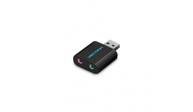 Vention USB External Sound Card Black Metal Type
