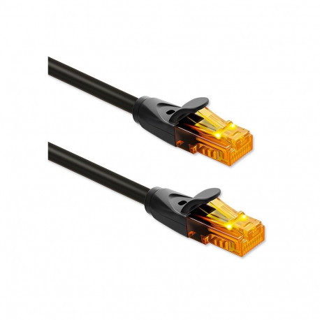 Cat6 UTP Patch Cord, 2x RJ45, 15m - Black