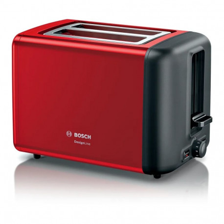 Product Overview: Bosch DesignLine Toaster TAT3P424 - Red
The Bosch DesignLine TAT3