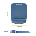 MOUSE PAD PLUSHTOUCH/BLUE 9287302 FELLOWES
