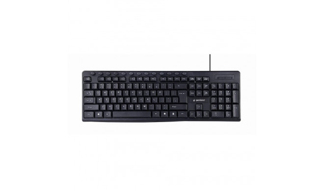 KEYBOARD MULTIMEDIA USB ENG/BLACK KB-UM-107 GEMBIRD