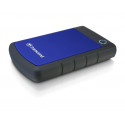 External HDD|TRANSCEND|StoreJet|1TB|USB 3.0|Colour Blue|TS1TSJ25H3B