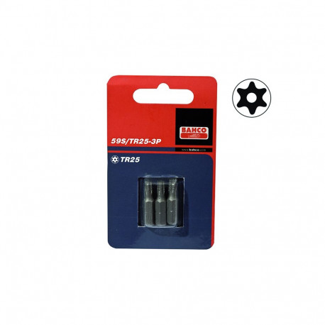 Otsakud standard 59S TORX TR25 25mm 3tk jaepakend