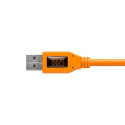 USB Cable - Tether Tools Pro USB 3.0 Micro-B Right Angle 50cm Orange