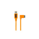 USB Cable - Tether Tools Pro USB 3.0 Micro-B Right Angle 50cm Orange