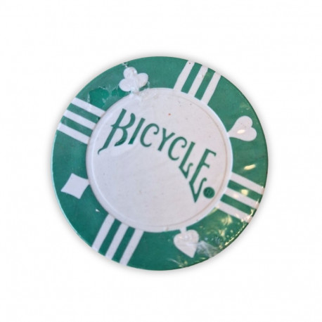 Gaming Chips - Bicycle Poker Chips 20 pcs 1.5" Green White