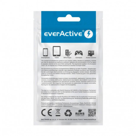 Cable - everActive CBB-1.2MCI USB 3-in-1 Fast Charging 2.4A 1.2m