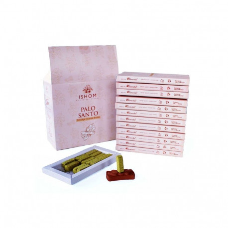 Incense Set - Natural Palo Santo 15 Tiles with Clay Holder 7.5x14.5 cm
