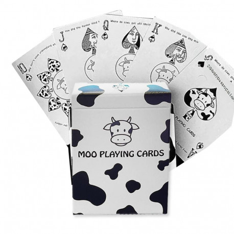 Playing Cards - Moo Difatta 52 Poker Cards with Jokers, Humorous Cow Theme