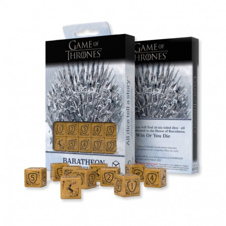 Tabletop Game - Game of Thrones Baratheon Dice Set 10xD6 Yellow