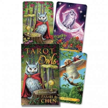 Tarot Card - Llewellyn Tarot of the Owls Mini 78 Cards 3 x 1.7 inches