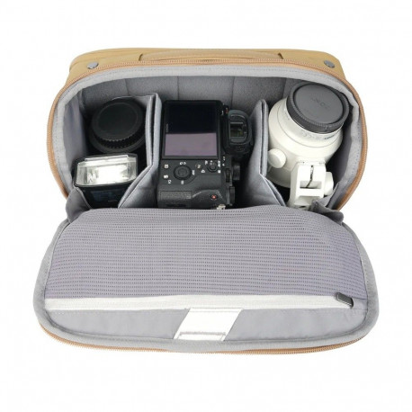 Camera Bag - Vanguard VEO METRO S7L, Compact, Padded, Water-Resistant, Beige