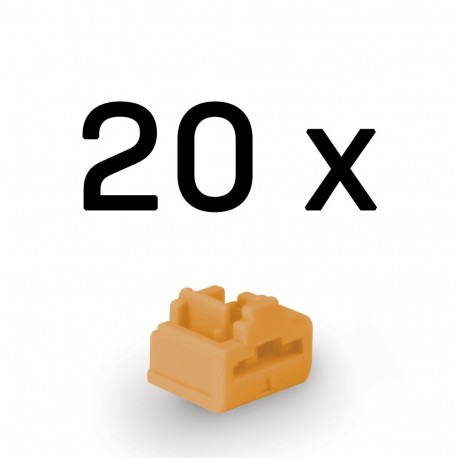 Networking Accessory - LINDY RJ45 Port Blocker, ABS Orange, 20 Pcs