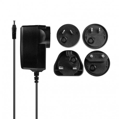 Power Supply Unit - LINDY 12VDC 3A Multi-country Adapter, 100-240VAC, 5.5/2.5mm, Black