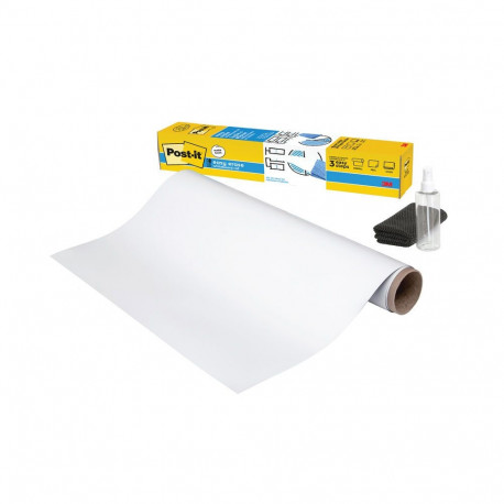 Valge tahvel iseliimuv POST-IT Easy Erase 121,9x242cm