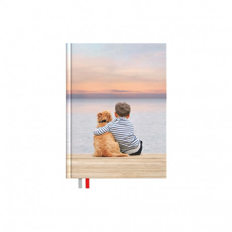 Märkmik Kantsler Flexi 140x190mm, täpp, Friends, kõvaköide, painduvad disainkaaned, Timer