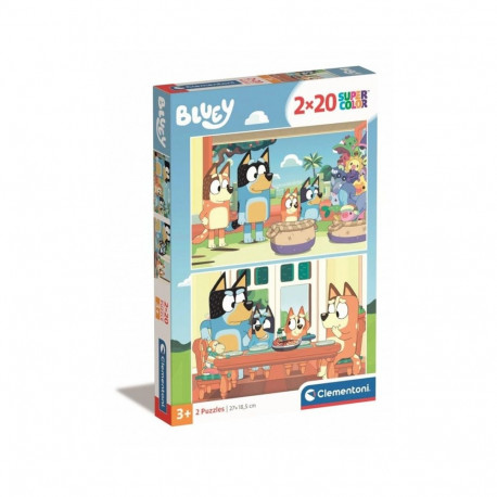 TOY PUZZLE BLUEY 2X20P 24807
