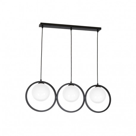 ripatsvalgusti KONYA 3xE14 must/valge