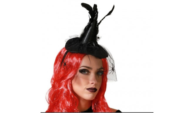Headband Hat Witch Halloween Feathers