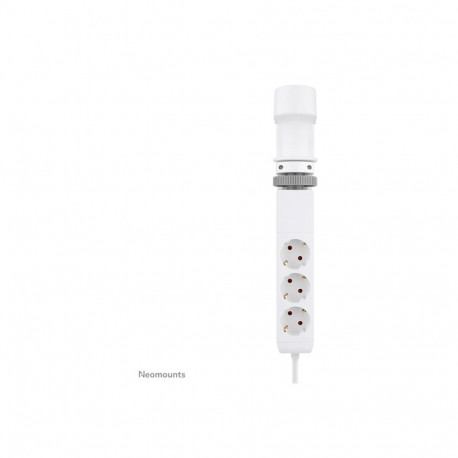 Neomounts DS22-840WH6 valge lauapesa klambriga ja USB-C ning USB-A portidega – kiirlaadimine